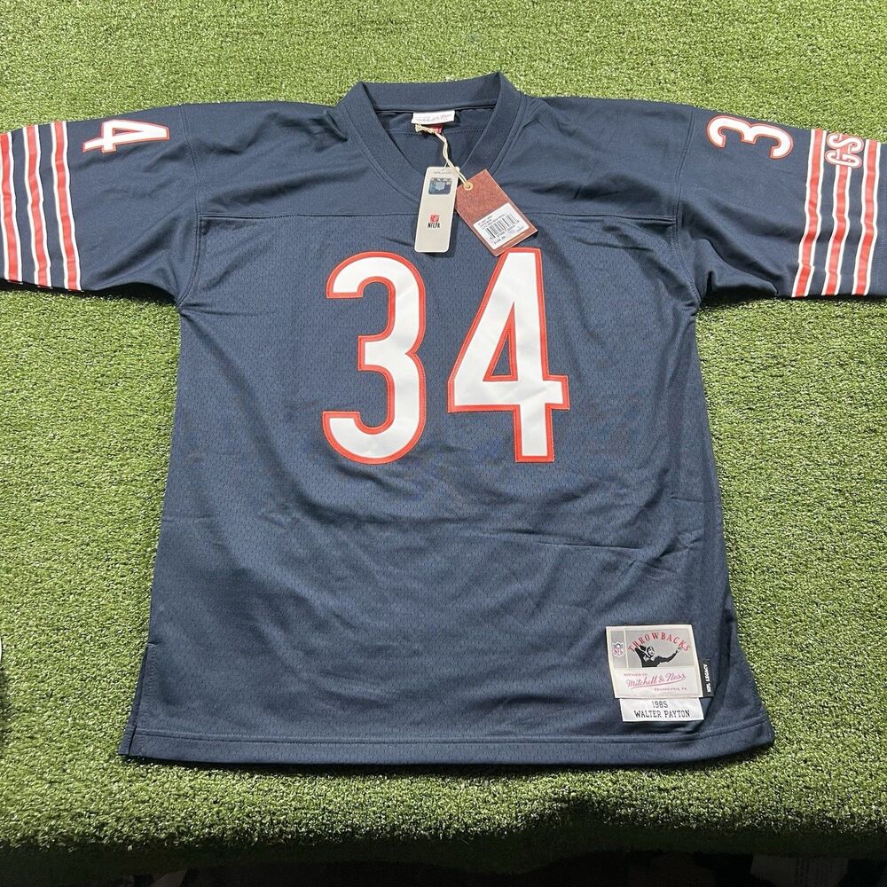 NWT Chicago Bears Walter Payton #34 Authentic Retro 1985 NFL Football Jersey L